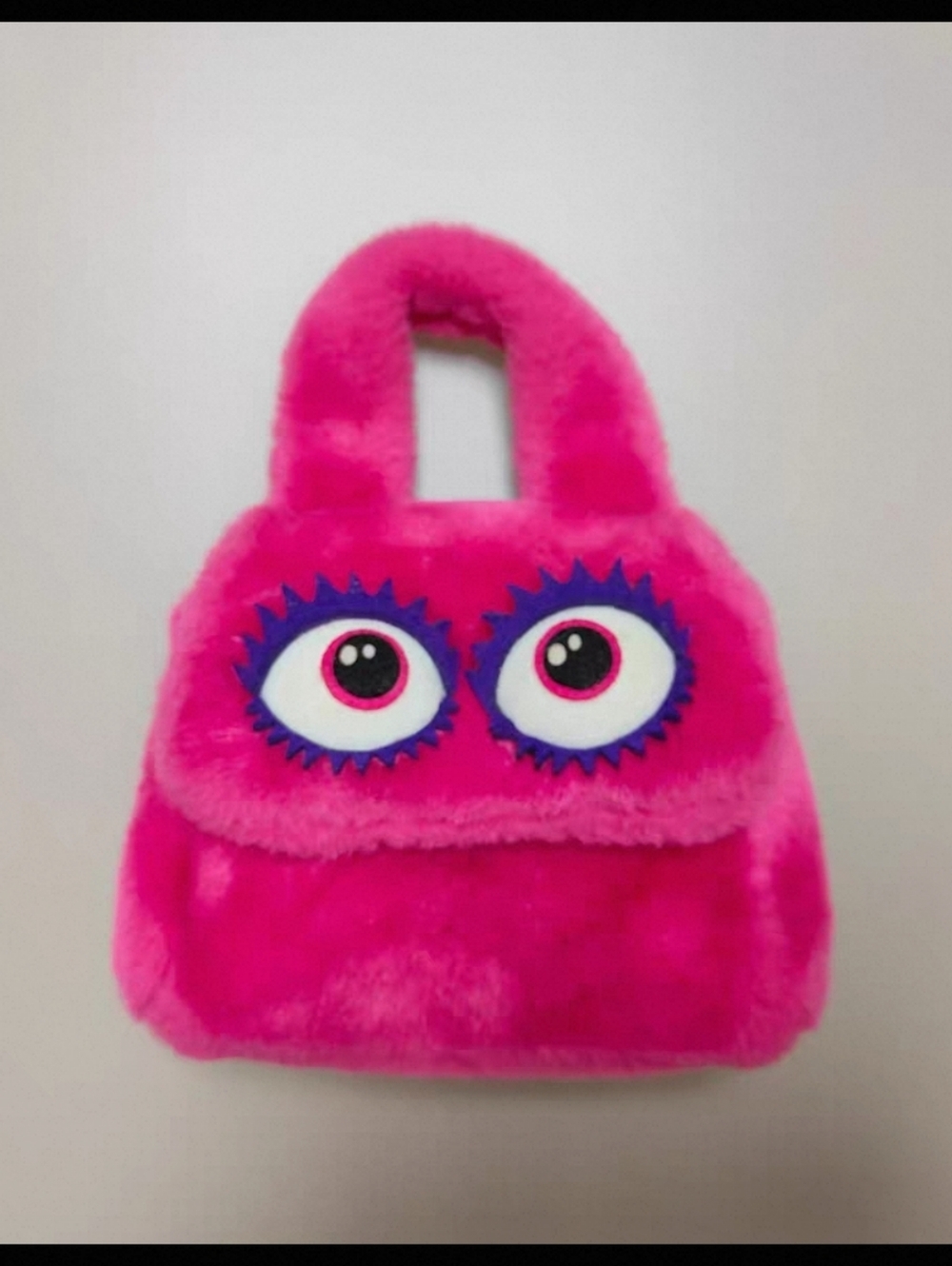 Moschino Pink Fuzzy Monster Eye Handbag Fluffy Cute Cross Bag